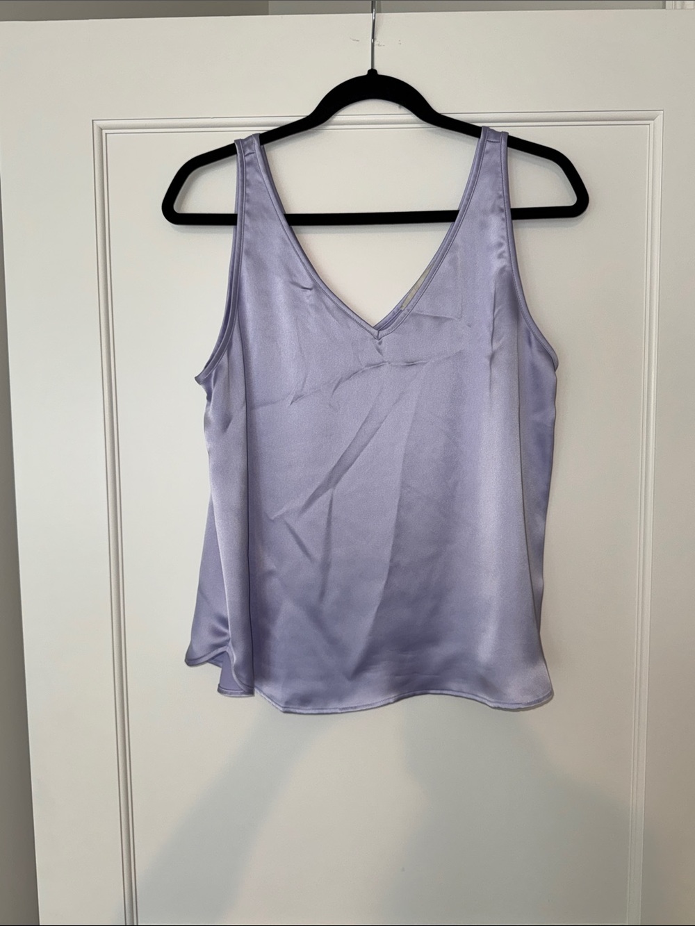 LOFT (Ann Taylor) blouse shirt top size medium machine wash! Lilac purple NEW